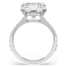 Stilla cocktail ring, Square cut, Pavé, White, Rhodium plated - Swarovski, 5709901