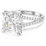 Stilla ring, Square cut, White, Silver-tone finish - Swarovski, 5709902