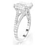 Stilla ring, Square cut, White, Silver-tone finish - Swarovski, 5709902