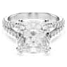Stilla 링, 스퀘어 컷, 화이트, 실버 톤 피니시 - Swarovski, 5709905