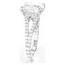 Stilla 링, 스퀘어 컷, 화이트, 실버 톤 피니시 - Swarovski, 5709905