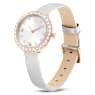 Montre Matrix Tennis, Fabriqué en Suisse, Bracelet en cuir, Gris, Finition or rose - Swarovski, 5710105