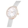 Montre Matrix Tennis, Fabriqué en Suisse, Bracelet en cuir, Gris, Finition or rose - Swarovski, 5710105