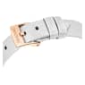 Matrix Tennis watch, Swiss Made, Leather strap, Gray, Rose gold-tone finish - Swarovski, 5710105