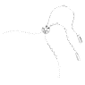 Birthstone bracelet, Square cut, January, Red, Rhodium plated - Swarovski, 5710514