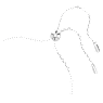 Birthstone 브레이슬릿, 스퀘어 컷, 3월, 블루, 로듐 플래팅 - Swarovski, 5710515