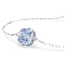Birthstone 브레이슬릿, 스퀘어 컷, 3월, 블루, 로듐 플래팅 - Swarovski, 5710515