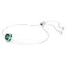 Birthstone Armband, Kvadratslipad, Maj, Grön, Rodiumpläterad - Swarovski, 5710516