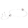Bransoletka Birthstone, Szlif kwadratowy, Czerwiec, Różowa, Powłoka z rodu - Swarovski, 5710518