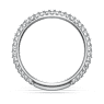 Eternity band ring, Lab-grown diamonds 0.75 ct tw, Round shape, 14K white gold - Swarovski, 5710552