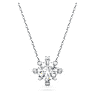 Galaxy pendant, Lab-grown diamonds 1.05 ct tw, Round shape, 14K white gold - Swarovski, 5710683