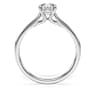 Eternity solitaire ring, Laboratory grown diamonds 1 ct tw, Round shape, 14K white gold - Swarovski, 5710700