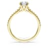 Eternity solitaire ring, Laboratory grown diamonds 1.2 ct tw, Round shape, 14K yellow gold - Swarovski, 5710705