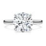 Eternity solitaire ring, Lab-grown diamonds 3 ct tw, Round shape, 14K white gold - Swarovski, 5710737