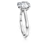 Eternity solitaire ring, Lab-grown diamonds 3 ct tw, Round shape, 14K white gold - Swarovski, 5710737