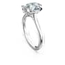 Eternity solitaire ring, Lab-grown diamonds 3 ct tw, Oval shape, 14K white gold - Swarovski, 5710802