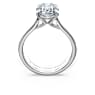 Eternity solitaire ring, Lab-grown diamonds 3 ct tw, Oval shape, 14K white gold - Swarovski, 5710802