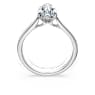 Eternity solitaire ring, Lab-grown diamonds 2 ct tw, Pear shape, 14K white gold - Swarovski, 5710858