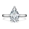 Eternity solitaire ring, Lab-grown diamonds 2 ct tw, Pear shape, 14K white gold - Swarovski, 5710861