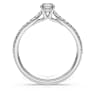 Eternity solitaire ring, Laboratory grown diamonds 0.7 ct tw, Round shape, 14K white gold - Swarovski, 5710869