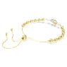 Imber bracelet, Crystal pearl, Heart cut, Heart, Pink, Gold-tone plated - Swarovski, 5711344