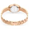 Crystal Rock Oval watch, Swiss Made, Crystal bracelet, Gray, Rose gold-tone finish - Swarovski, 5711695