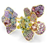 Bague Idyllia, Tailles variées, Pavé, Fleur, Multicolore, Placage de ton or - Swarovski, 5713612