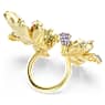 Bague Idyllia, Tailles variées, Pavé, Fleur, Multicolore, Placage de ton or - Swarovski, 5713612