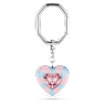 Dulcis key ring, Heart cut, Heart, Multicolored, Rhodium plated - Swarovski, 5713882