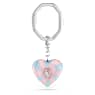 Dulcis key ring, Heart cut, Heart, Multicolored, Rhodium plated - Swarovski, 5713882