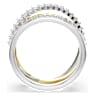 Hyperbola 戒指, 混合式切割, 白色, 多種金屬潤飾 - Swarovski, 5714161