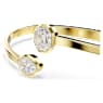 Imber bangle, Mixed cuts, White, Gold-tone plated - Swarovski, 5714314