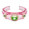 Dulcis cuff, Mixed cuts, Multicoloured, Gold-tone plated - Swarovski, 5714384