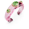 Dulcis cuff, Mixed cuts, Multicoloured, Gold-tone plated - Swarovski, 5714384