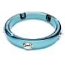 Bracelete Dulcis, Lapidação octogonal, Azul, Lacado a dourado - Swarovski, 5714390