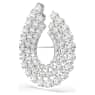 Matrix เข็มกลัด, เจียระไนทรงกลม, ขาว, เคลือบโรเดียม - Swarovski, 5714648