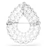 Matrix เข็มกลัด, เจียระไนทรงกลม, ขาว, เคลือบโรเดียม - Swarovski, 5714648