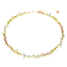 Gema Tennis necklace, Mixed cuts, Multicolored, Gold-tone plated - Swarovski, 5714836