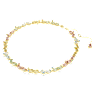Gema Tennis necklace, Mixed cuts, Multicolored, Gold-tone plated - Swarovski, 5714836