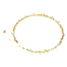 Gema Tennis necklace, Mixed cuts, Multicoloured, Gold-tone plated - Swarovski, 5714836