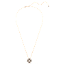 Idyllia pendant, Clover, Black, Rose gold-tone plated - Swarovski, 5714901