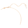 Idyllia pendant, Clover, Black, Rose gold-tone plated - Swarovski, 5714901