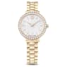 Klocka, Tillverkad i Schweiz, Metallarmband, Guldfärgad, Champagnefärgad guldfinish - Swarovski, 5715026