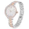 Watch, Swiss Made, Metal bracelet, Silver tone, Rose gold-tone finish - Swarovski, 5715028