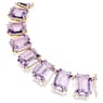 Collar Tennis Millenia, Cristales de gran tamaño, Talla octogonal, Morado, Baño tono oro - Swarovski, 5715330