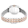 Dextera Octagon watch, Swiss Made, Metal bracelet, Silver tone, Rose gold-tone finish - Swarovski, 5715521