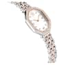 Dextera Octagon watch, Swiss Made, Metal bracelet, Silver tone, Rose gold-tone finish - Swarovski, 5715521