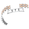 Dextera Octagon watch, Swiss Made, Metal bracelet, Silver tone, Rose gold-tone finish - Swarovski, 5715521