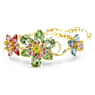 Idyllia bracelet, Mixed cuts, Flower, Multicolored, Gold-tone plated - Swarovski, 5717156
