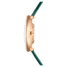 Imber watch, Swiss Made, Leather strap, Green, Rose gold-tone finish - Swarovski, 5717536